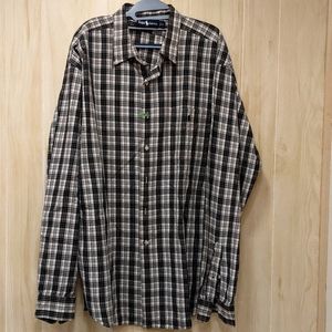 Plaid Oxford Polo Ralph Lauren XXL